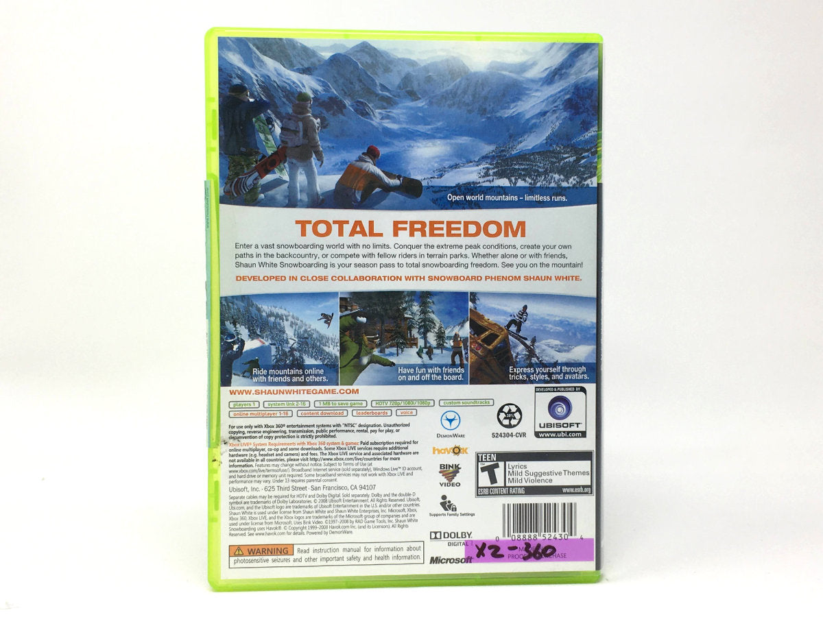 Shaun White Snowboarding • Xbox 360