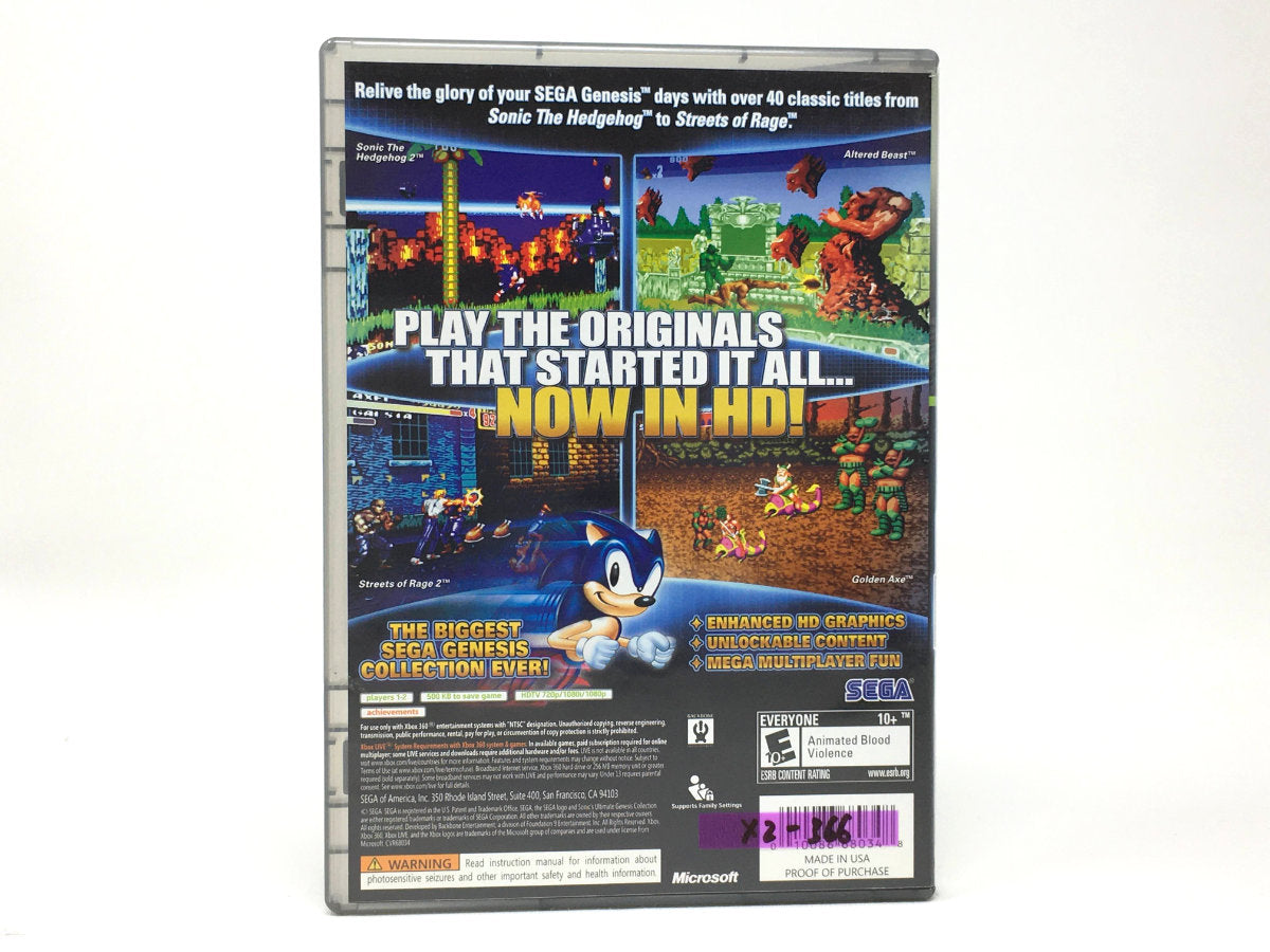 Sonic's Ultimate Genesis Collection • Xbox 360