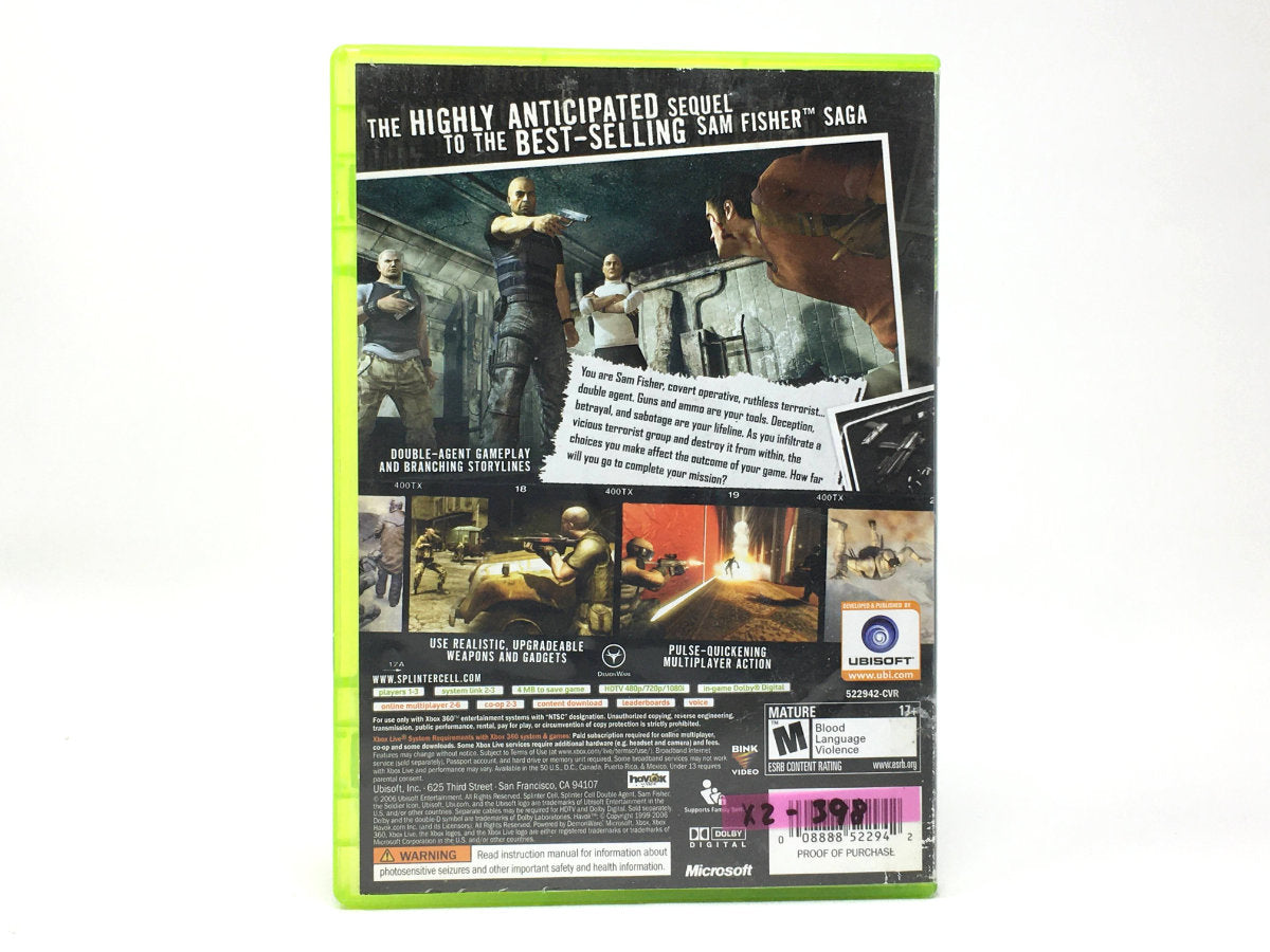 Tom Clancy's Splinter Cell: Double Agent • Xbox 360