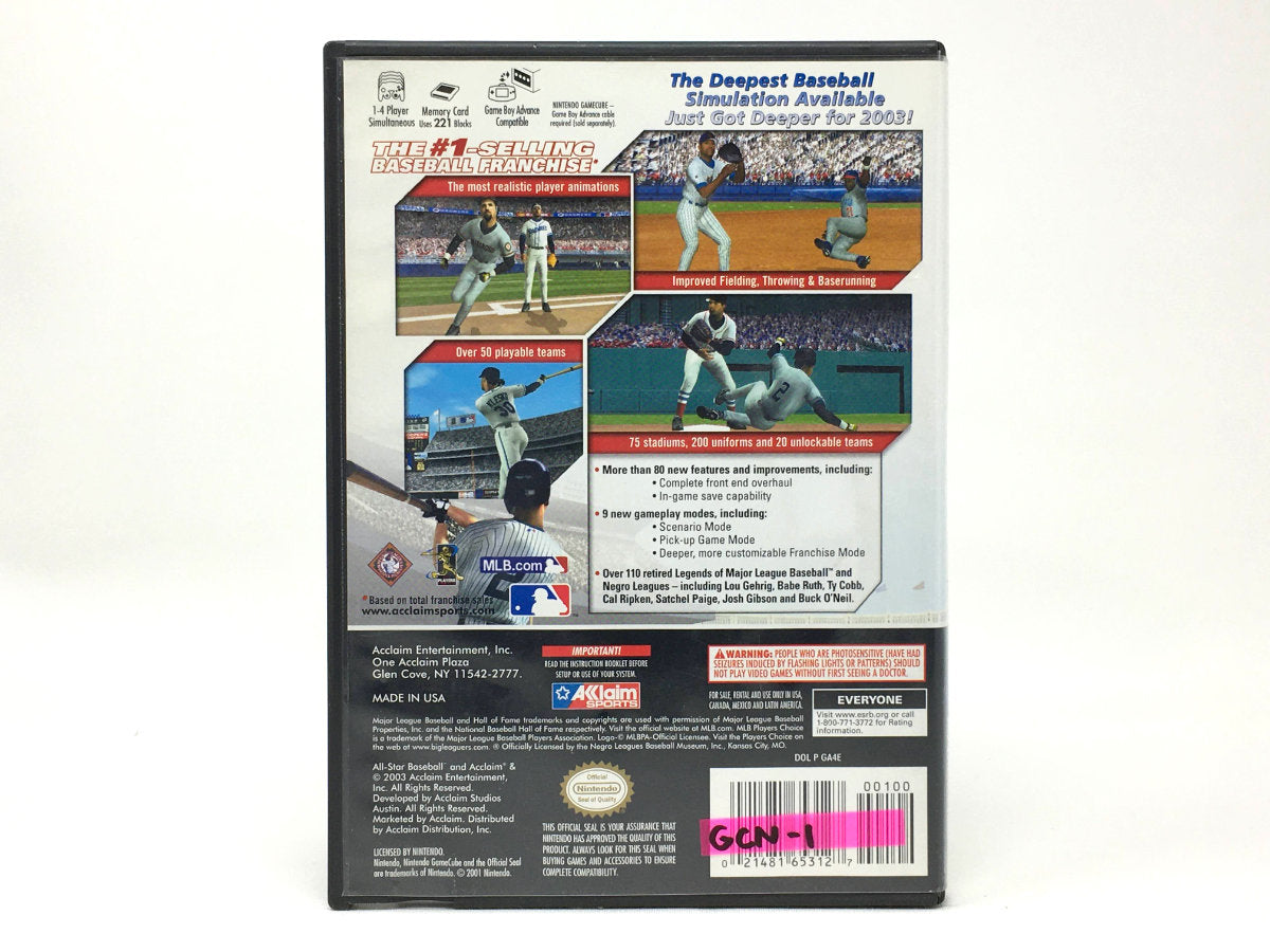 All-Star Baseball 2004 • Nintendo Gamecube