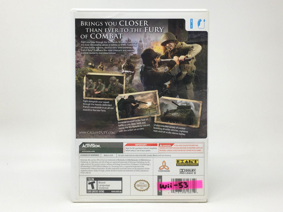 Call of Duty 3 • Nintendo Wii