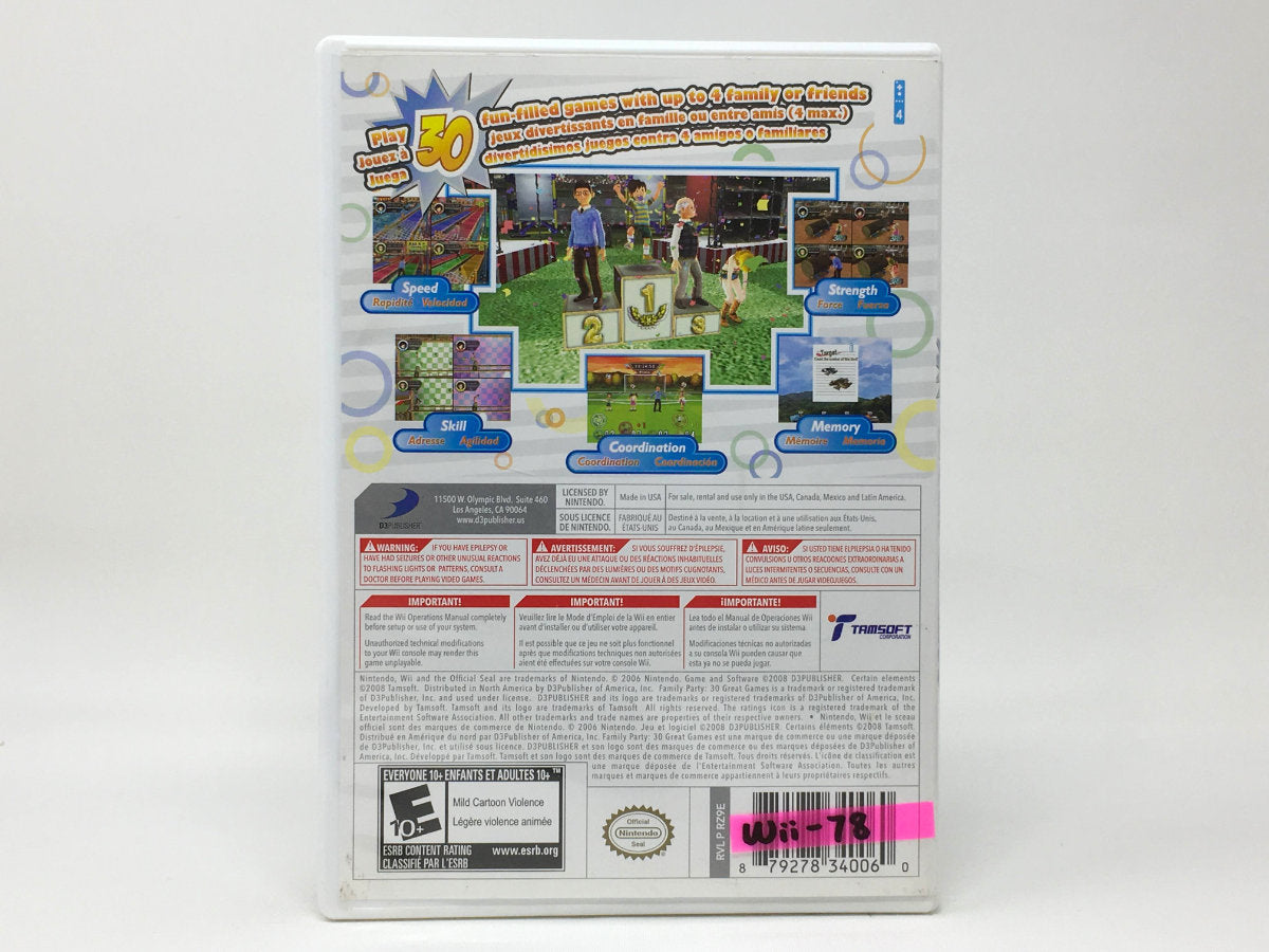 Family Party: 30 Great Games • Nintendo Wii