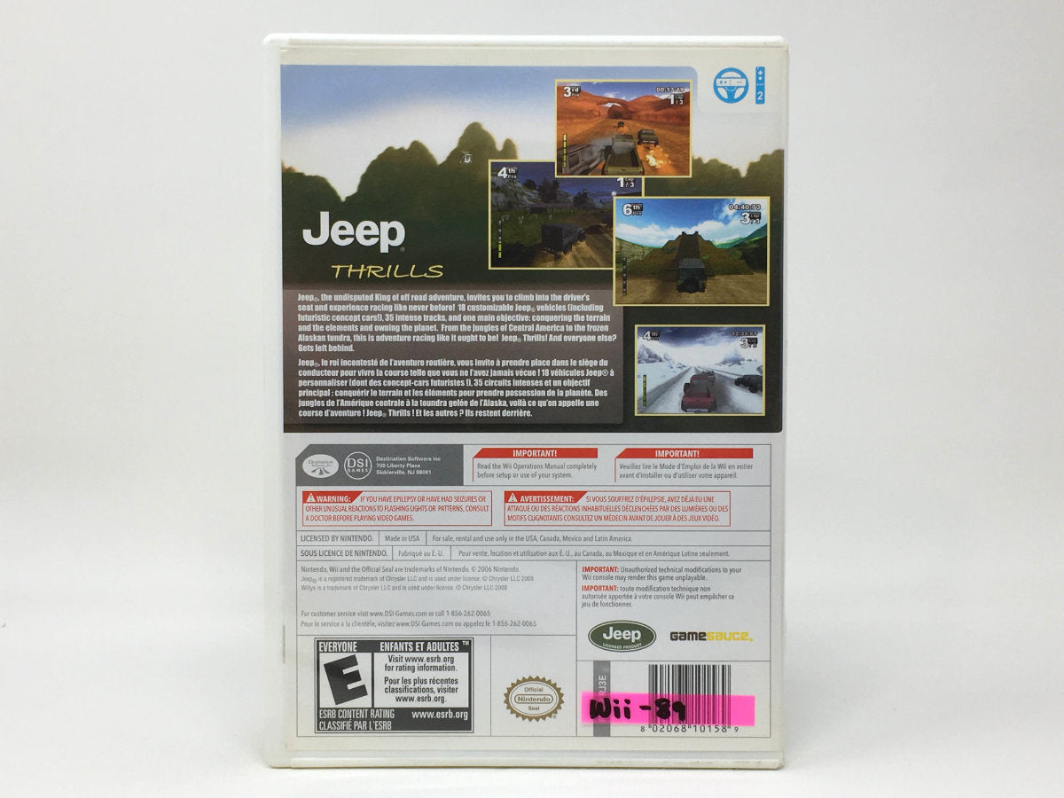 Jeep Thrills • Nintendo Wii