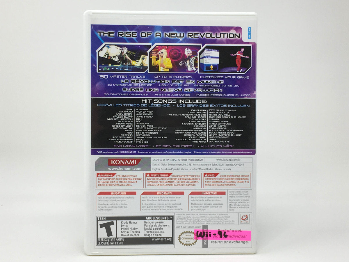 Karaoke Revolution • Nintendo Wii