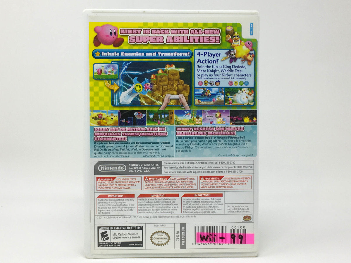 Kirby's Return To Dreamland • Nintendo Wii