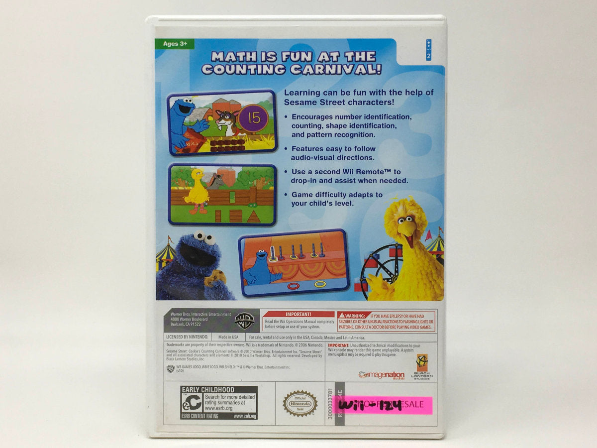 Sesame Street: Cookie's Counting Carnival • Nintendo Wii