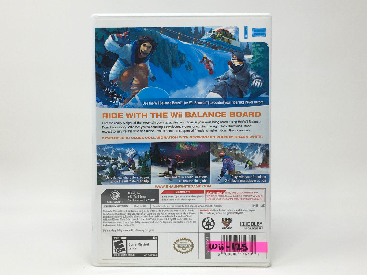 Shaun White Snowboarding: Road Trip • Nintendo Wii