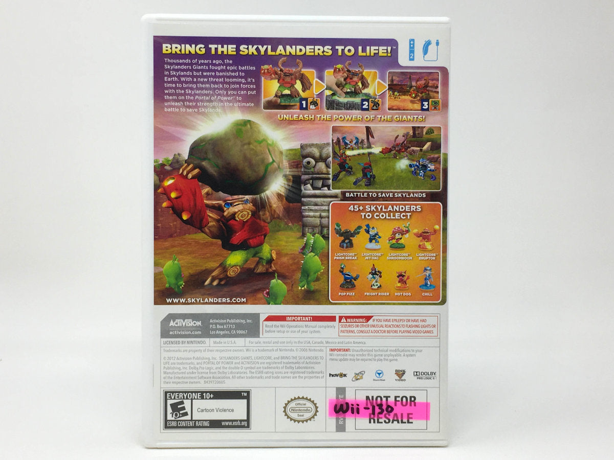 Skylanders: Giants • Nintendo Wii