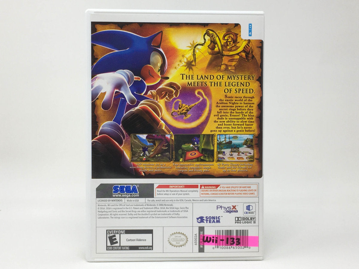 Sonic and the Secret Rings • Nintendo Wii