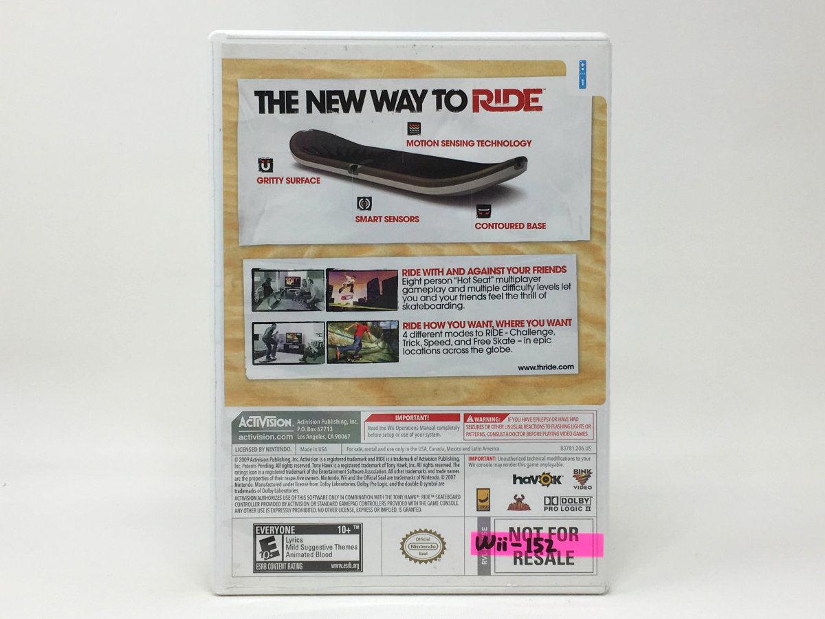 Tony Hawk: RIDE • Nintendo Wii