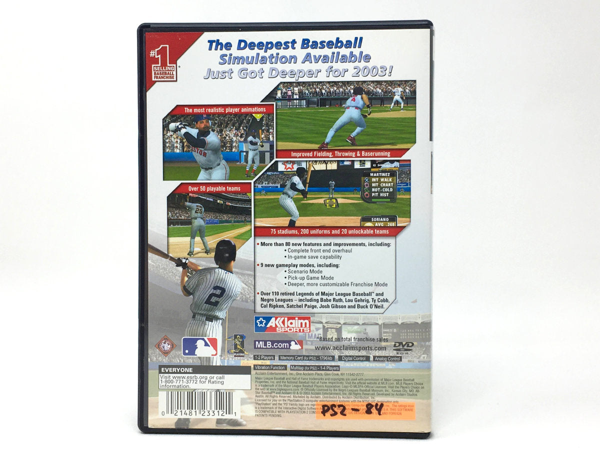 All-Star Baseball 2004 • Playstation 2