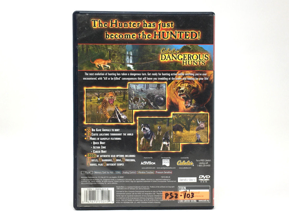 Cabela's Dangerous Hunts – Greatest Hits • Playstation 2