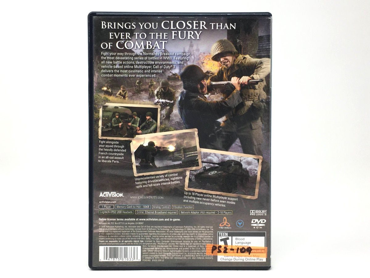 Call of Duty 3 • Playstation 2