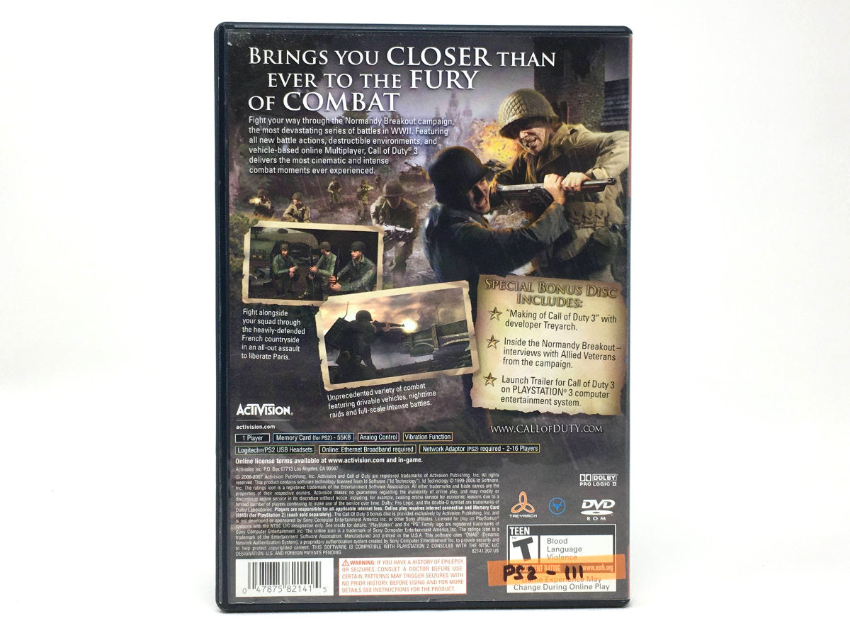 Call of Duty 3 – Special Edition • Playstation 2