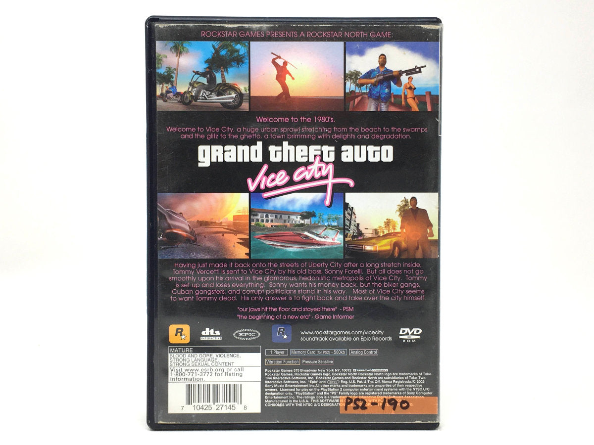 Grand Theft Auto: Vice City • Playstation 2
