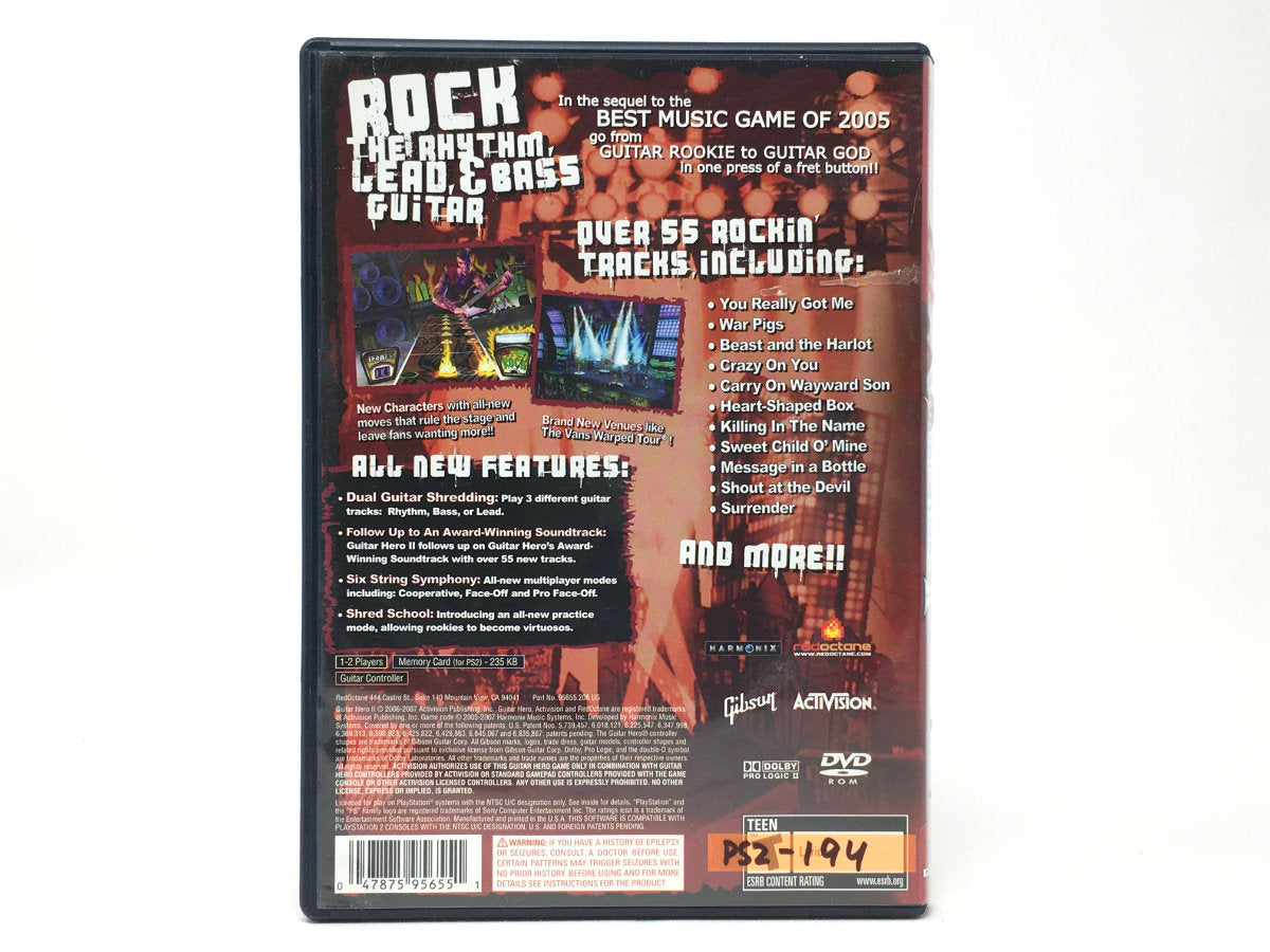 Guitar Hero II – Greatest Hits • Playstation 2