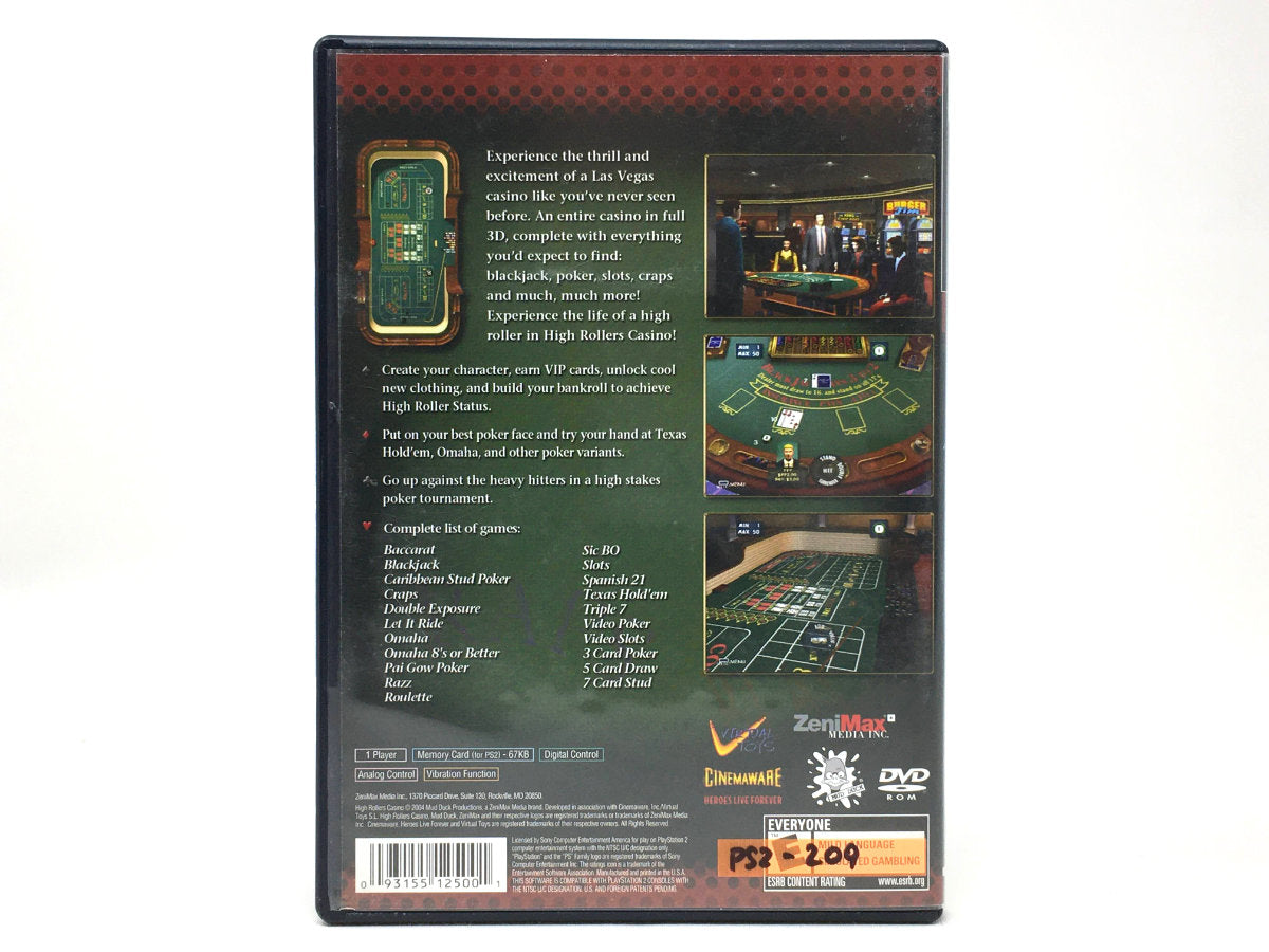 High Rollers Casino • Playstation 2