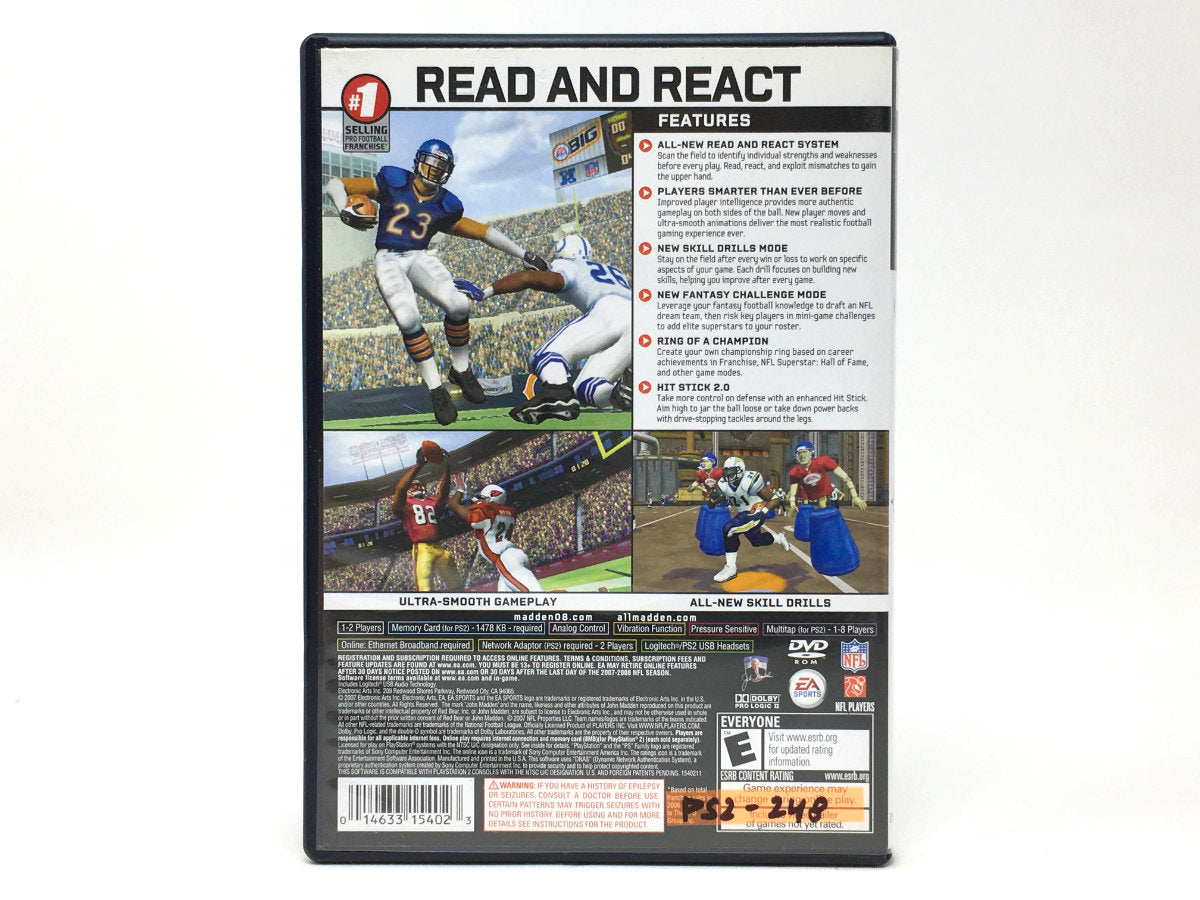 Madden NFL 08 • Playstation 2