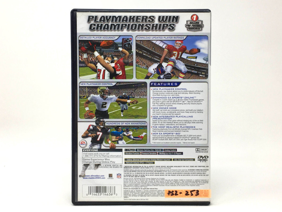 Madden NFL 2004 • Playstation 2