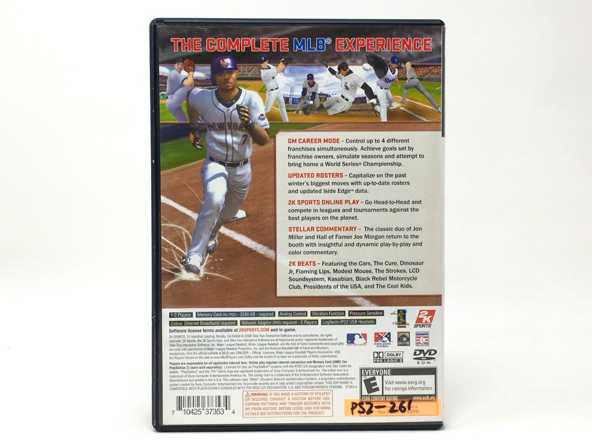 Major League Baseball 2K8 • Playstation 2