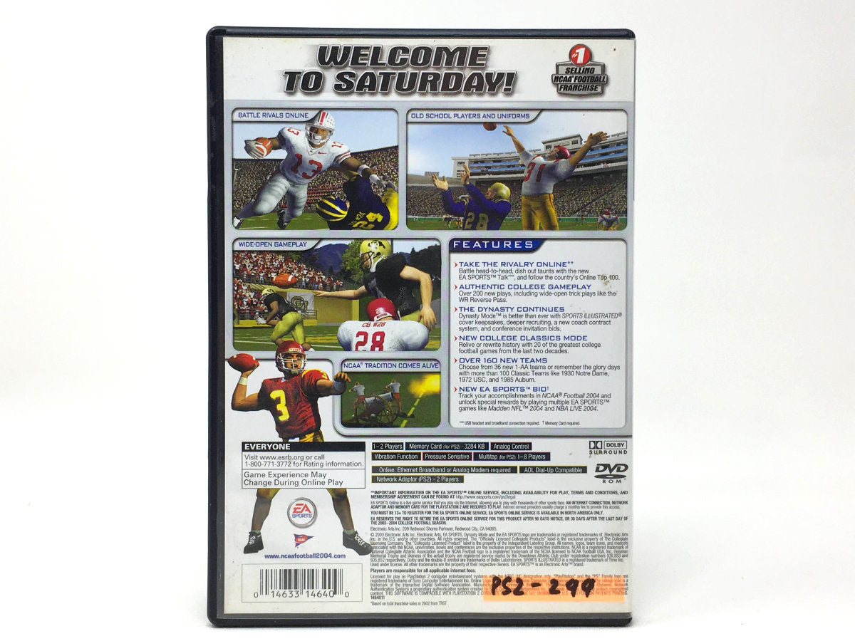 NCAA Football 2004 • Playstation 2