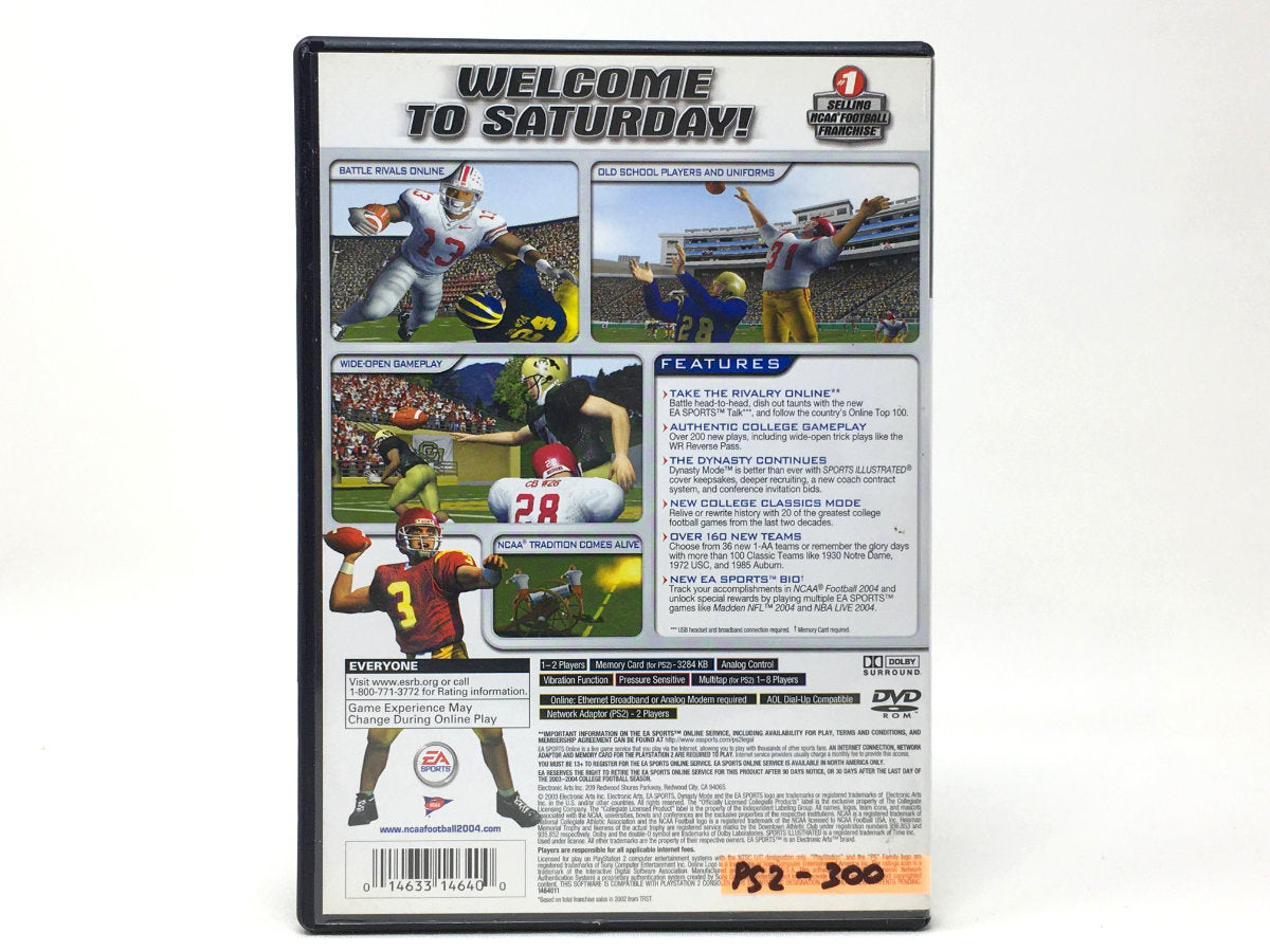 NCAA Football 2004 • Playstation 2