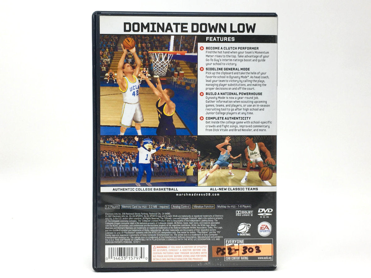 NCAA March Madness 08 • Playstation 2