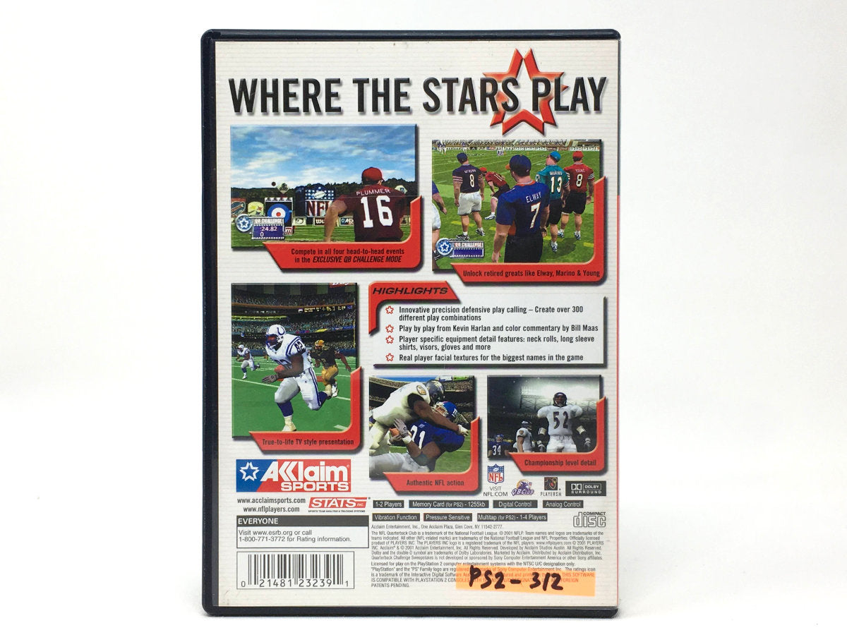 NFL QB Club 2002 • Playstation 2