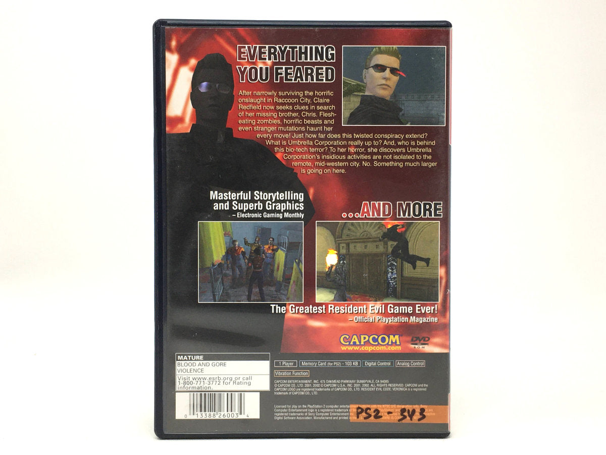 Resident Evil CODE: Veronica X – Greatest Hits • Playstation 2