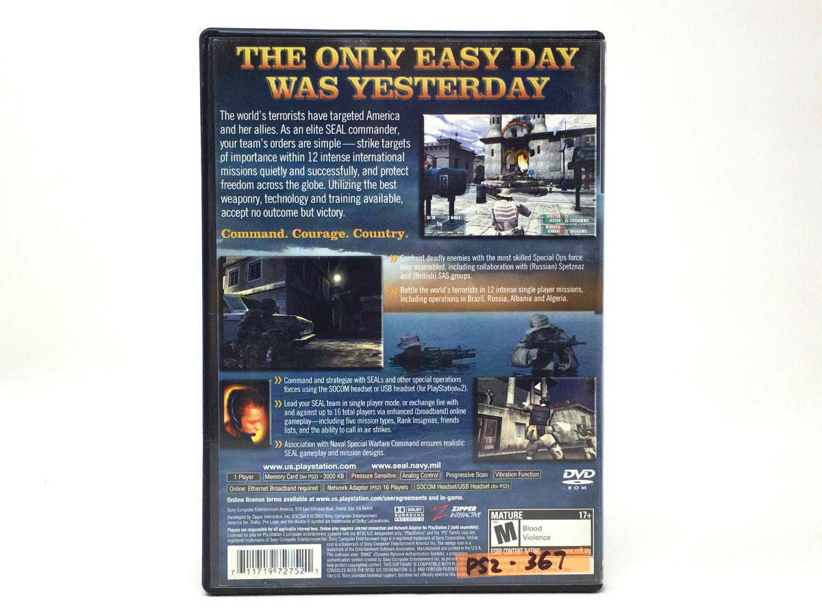 SOCOM II: U.S. Navy SEALs • Playstation 2