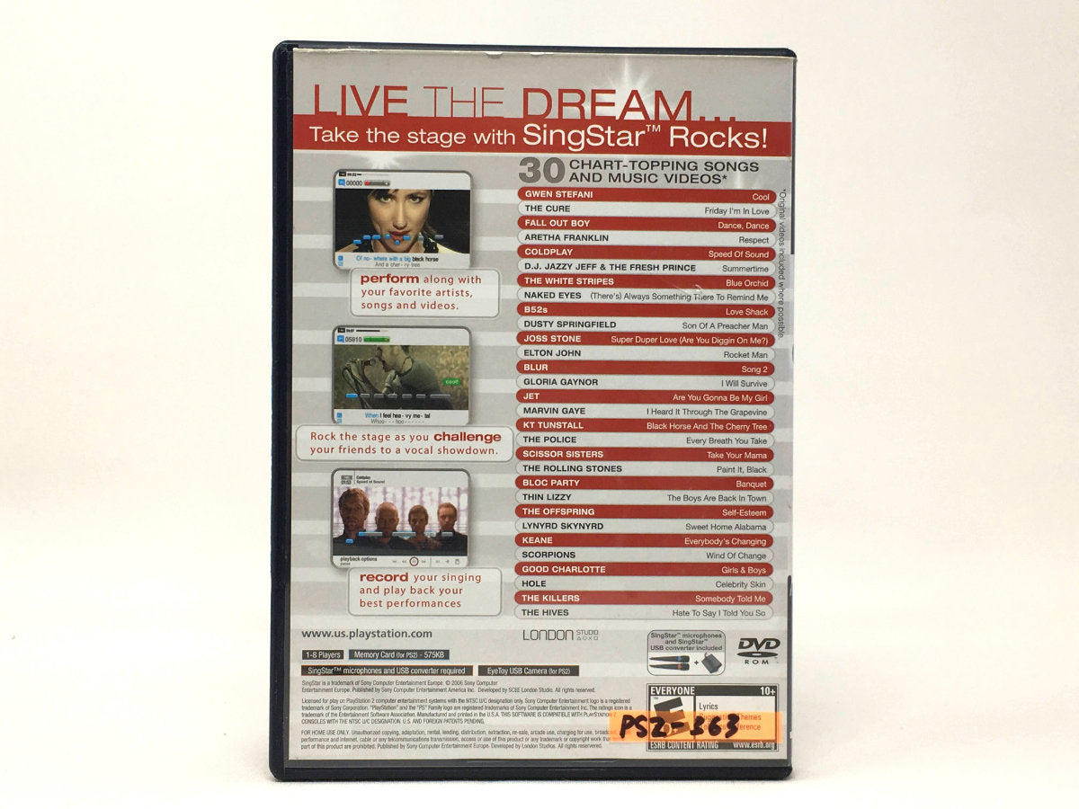 SingStar Rocks! • Playstation 2