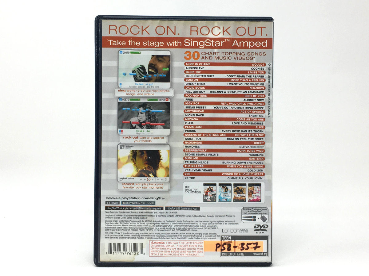 SingStar Amped • Playstation 2