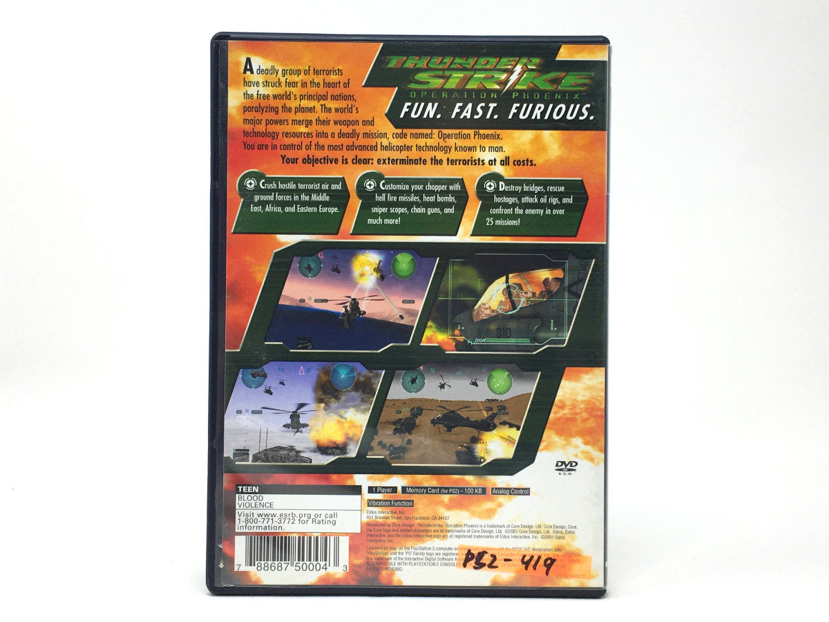 Thunderstrike: Operation Phoenix • Playstation 2
