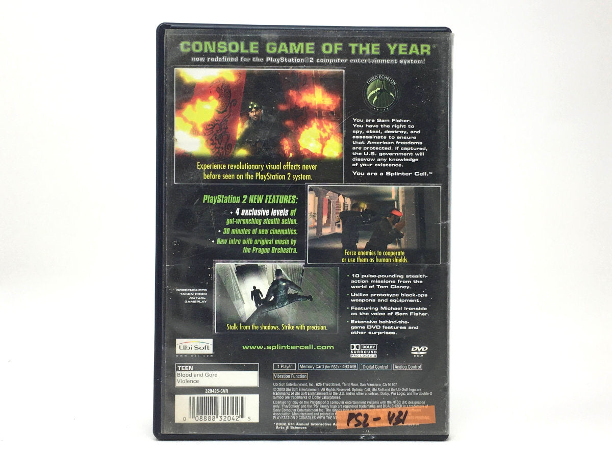 Tom Clancy's Splinter Cell • Playstation 2