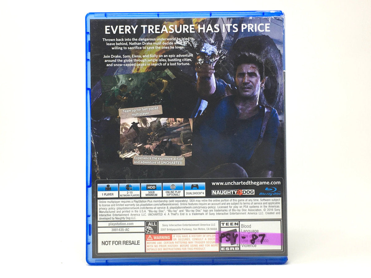Uncharted 4: A Thief's End • Playstation 4