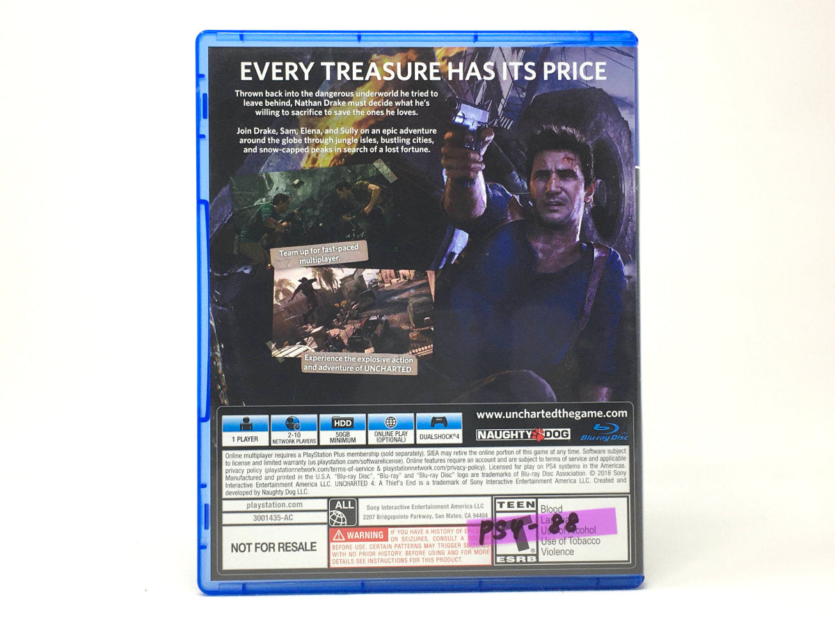 Uncharted 4: A Thief's End • Playstation 4