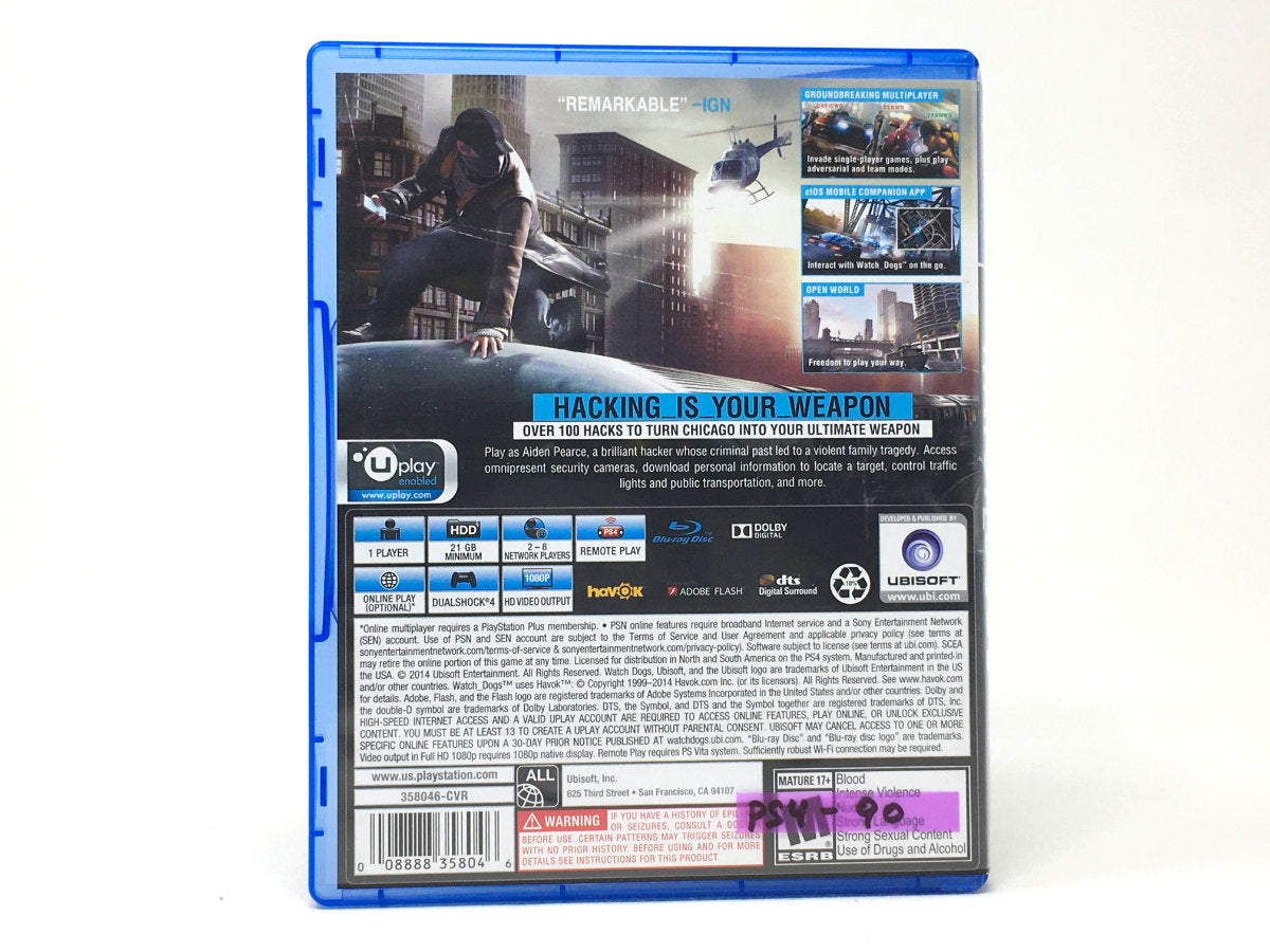 Watch Dogs • Playstation 4