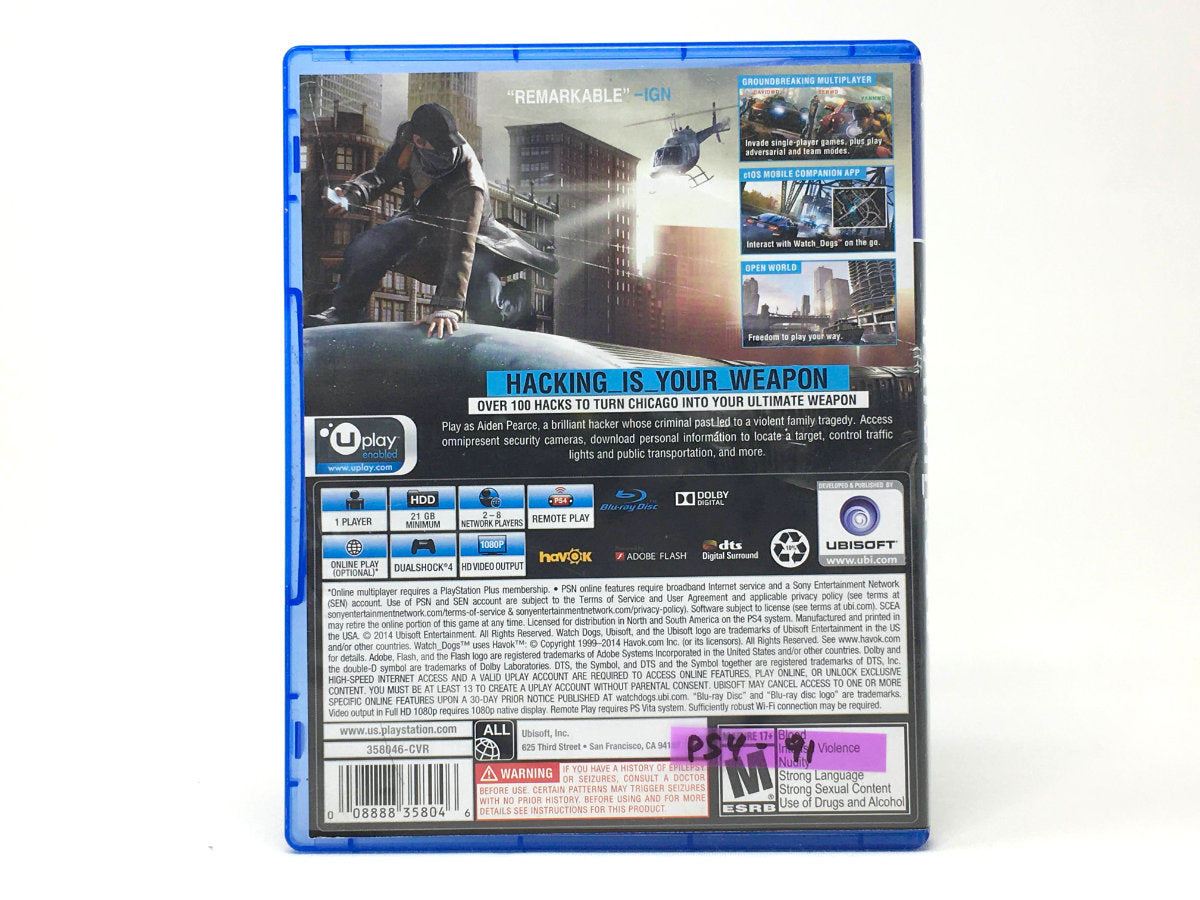 Watch Dogs • Playstation 4