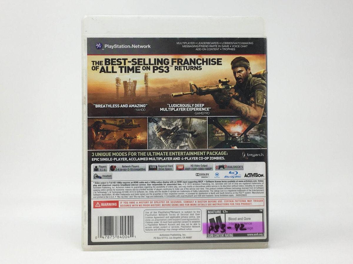 Call of Duty: Black Ops • Playstation 3