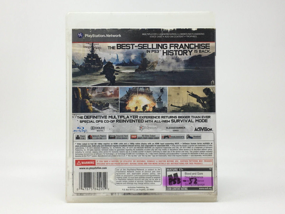 Call of Duty: Modern Warfare 3 • Playstation 3 (See Notes)