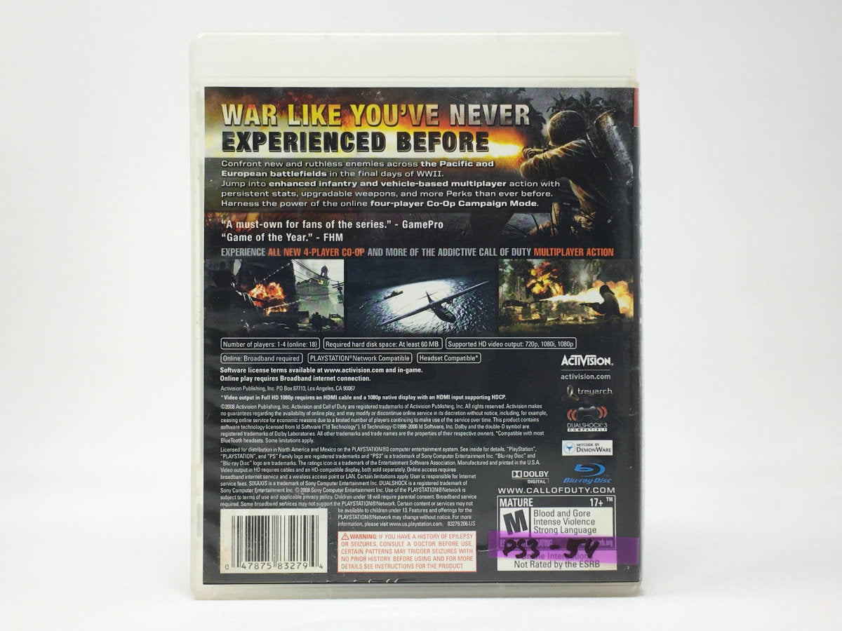 Call of Duty: World at War • Playstation 3