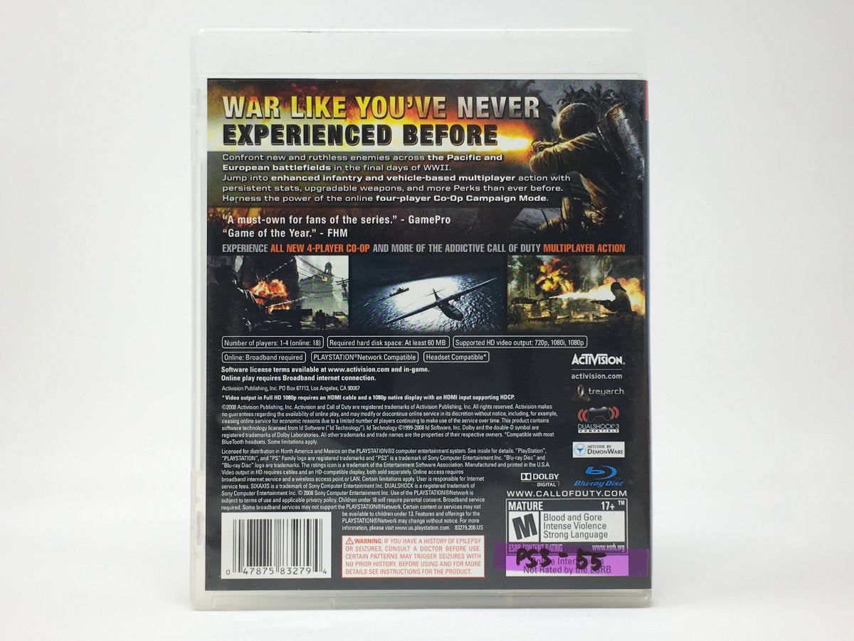Call of Duty: World at War • Playstation 3