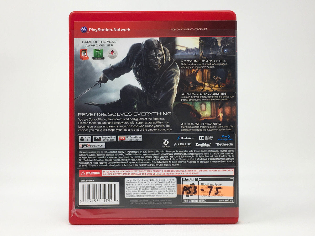 Dishonored • Playstation 3