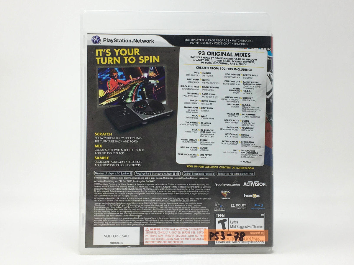 DJ Hero • Playstation 3