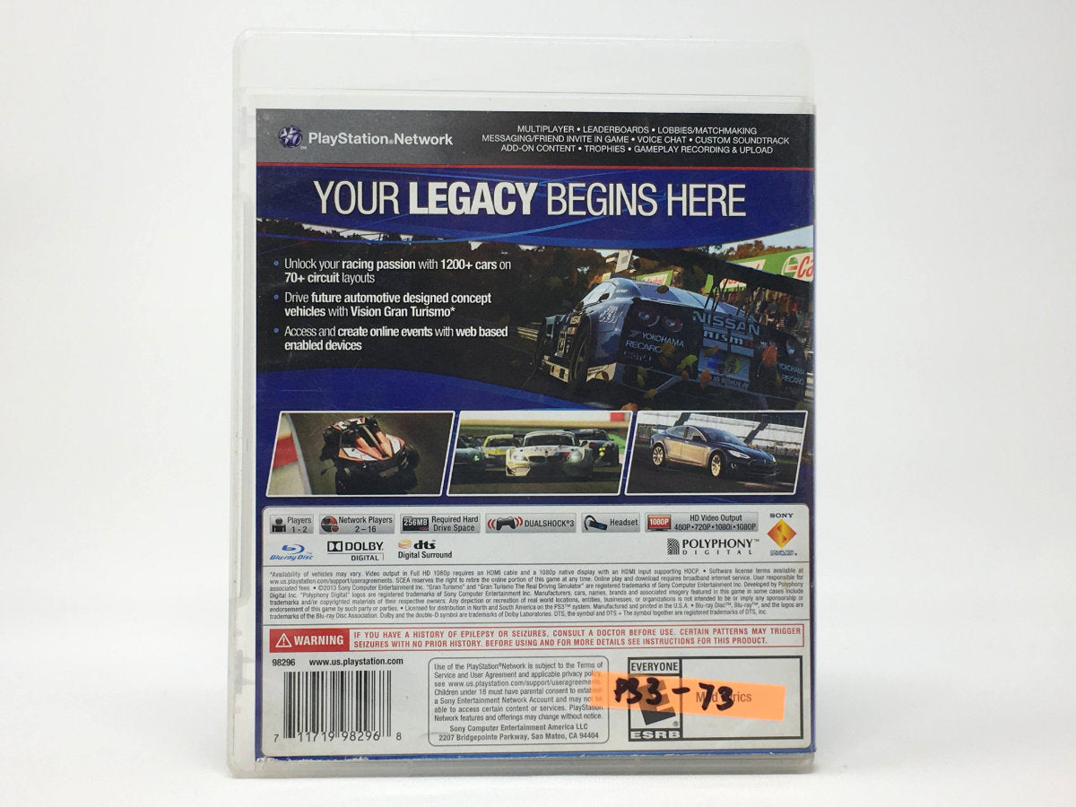 Gran Turismo 6 • Playstation 3