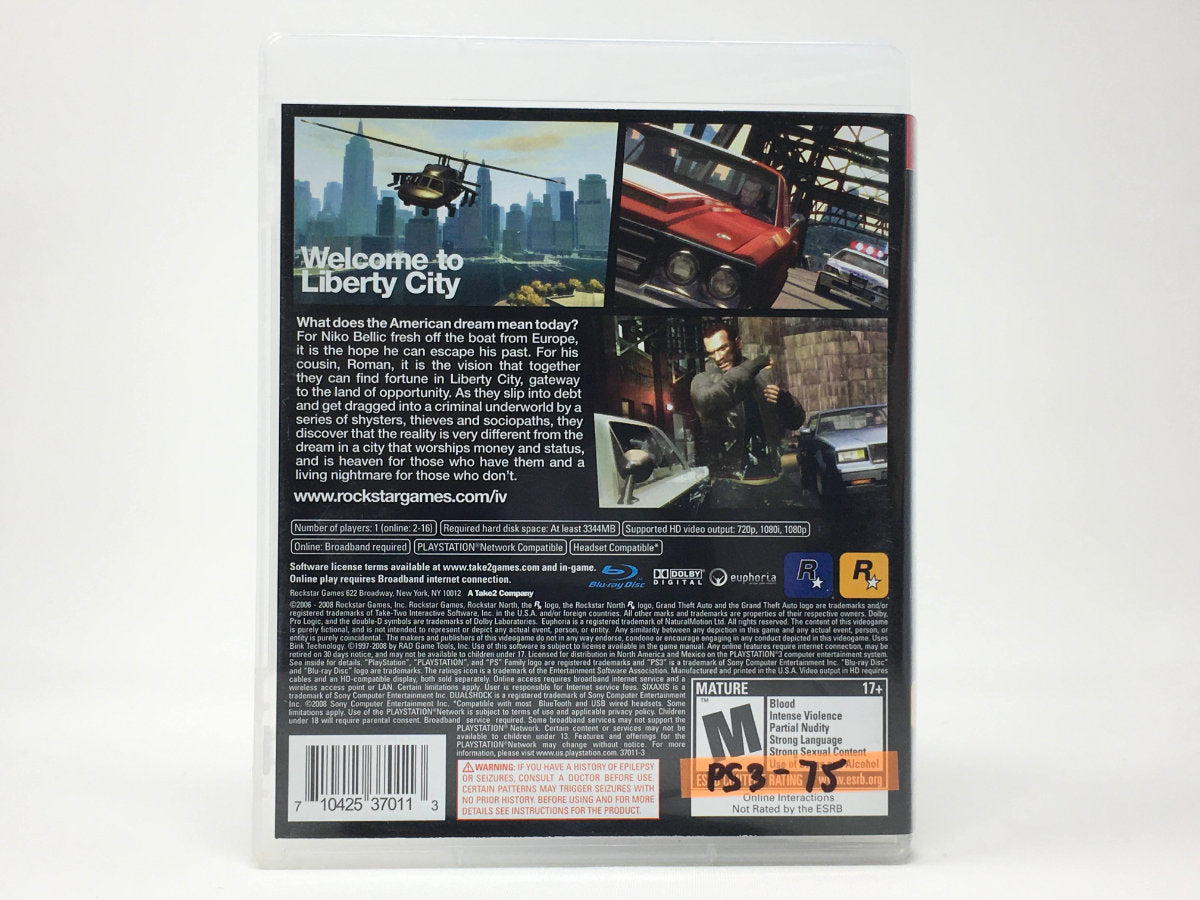 Grand Theft Auto IV • Playstation 3