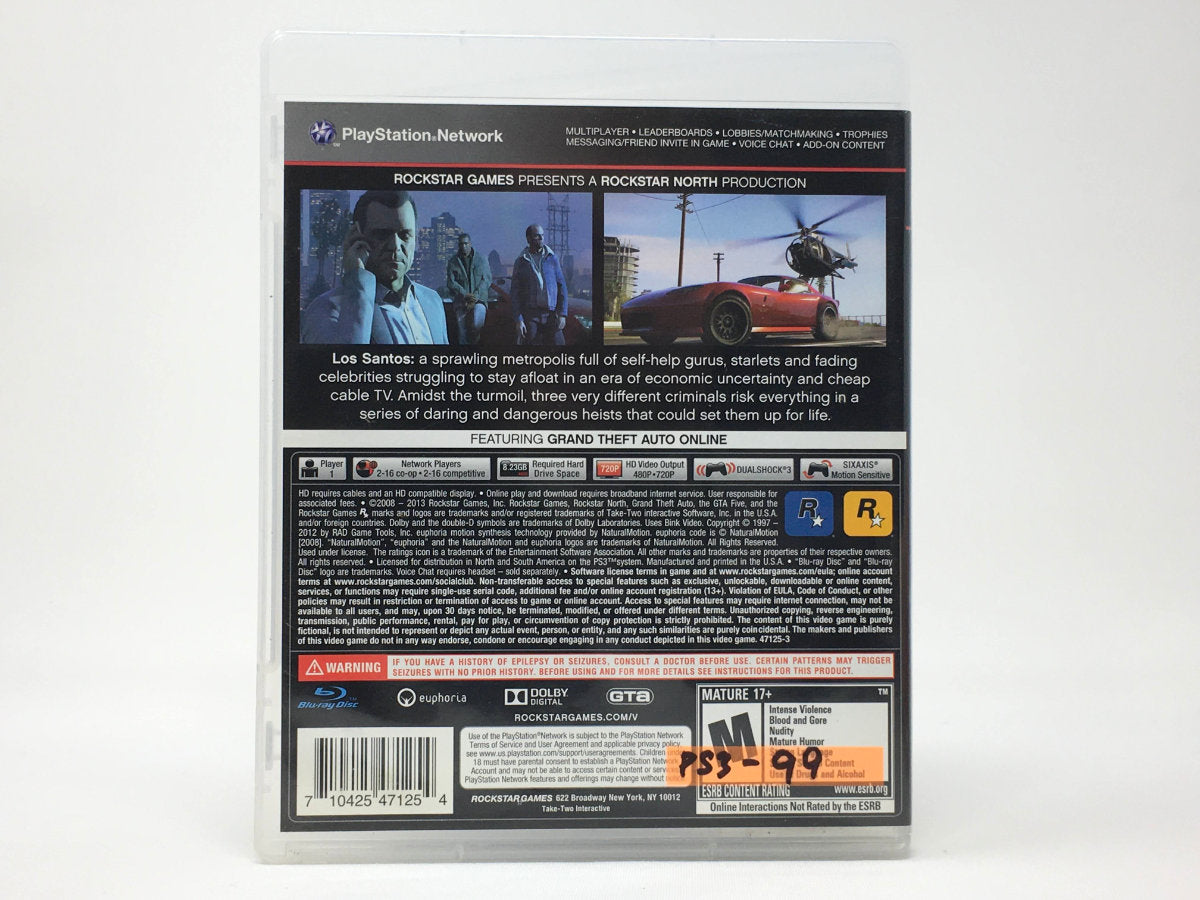 Grand Theft Auto V • Playstation 3