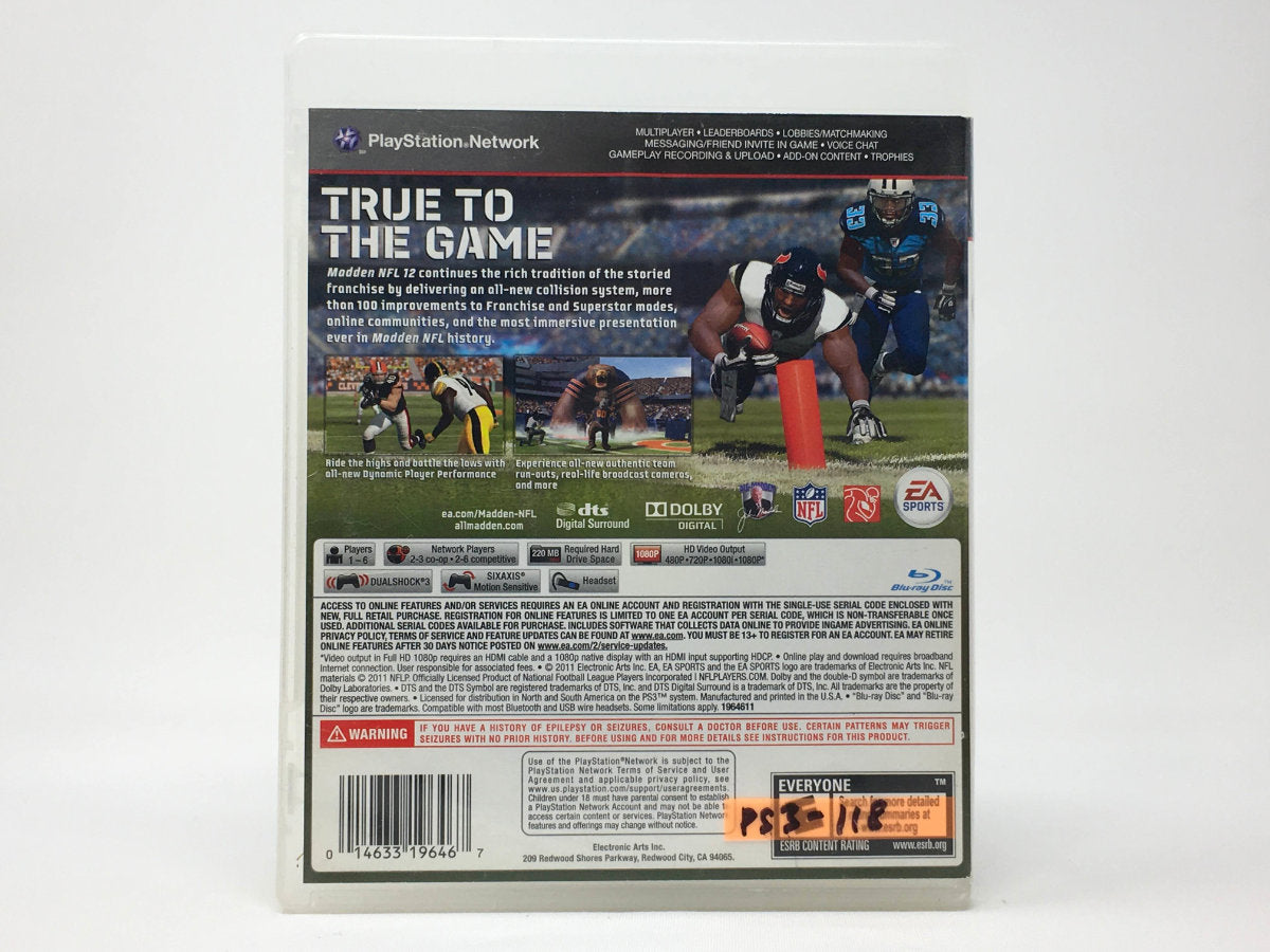 Madden NFL 12 • Playstation 3