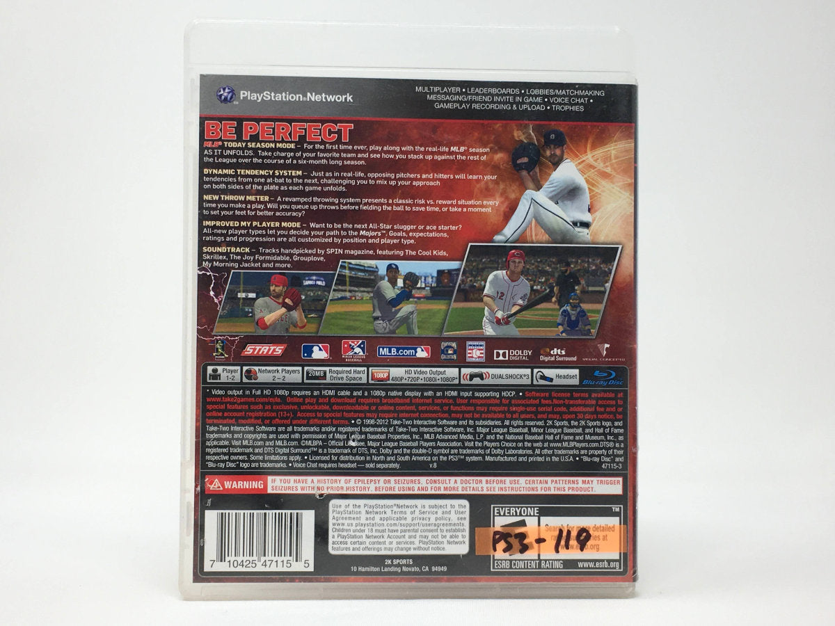 Major League Baseball 2K12 • Playstation 3
