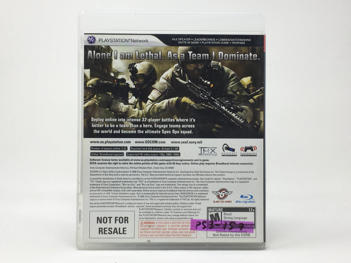 SOCOM U.S. Navy SEALs: Confrontation • Playstation 3